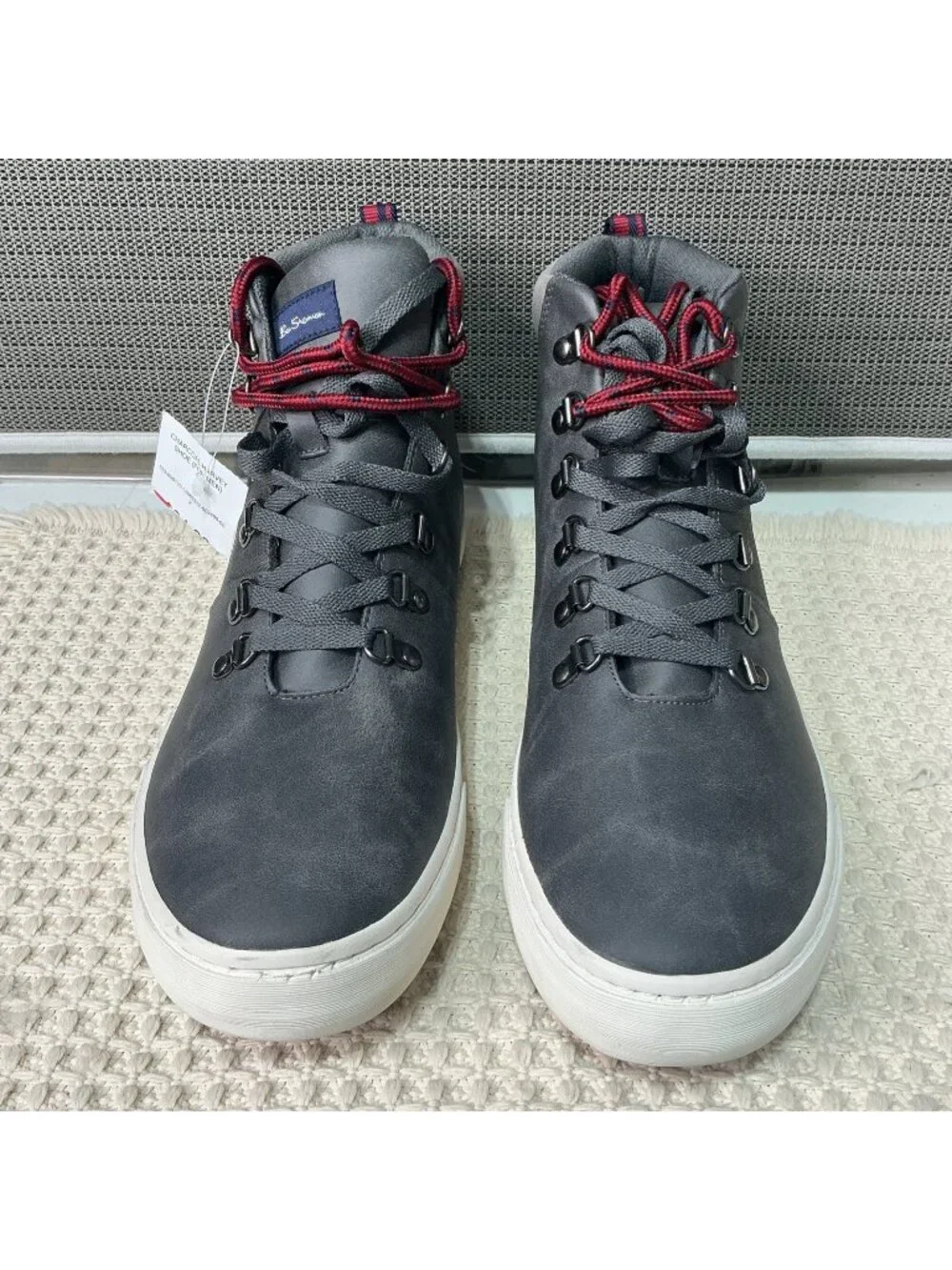 Ben Sherman Men's Harvey High Top Sneakers Size 12 Gray Lace Up Casual